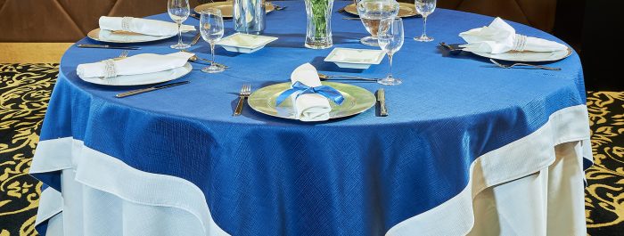 Tablelinen tablecloths table linen banquet hotel round tables design cotton polycotton wedding linen